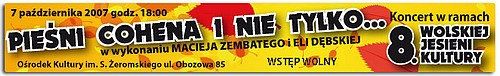 Koncert w Warszawie - baner