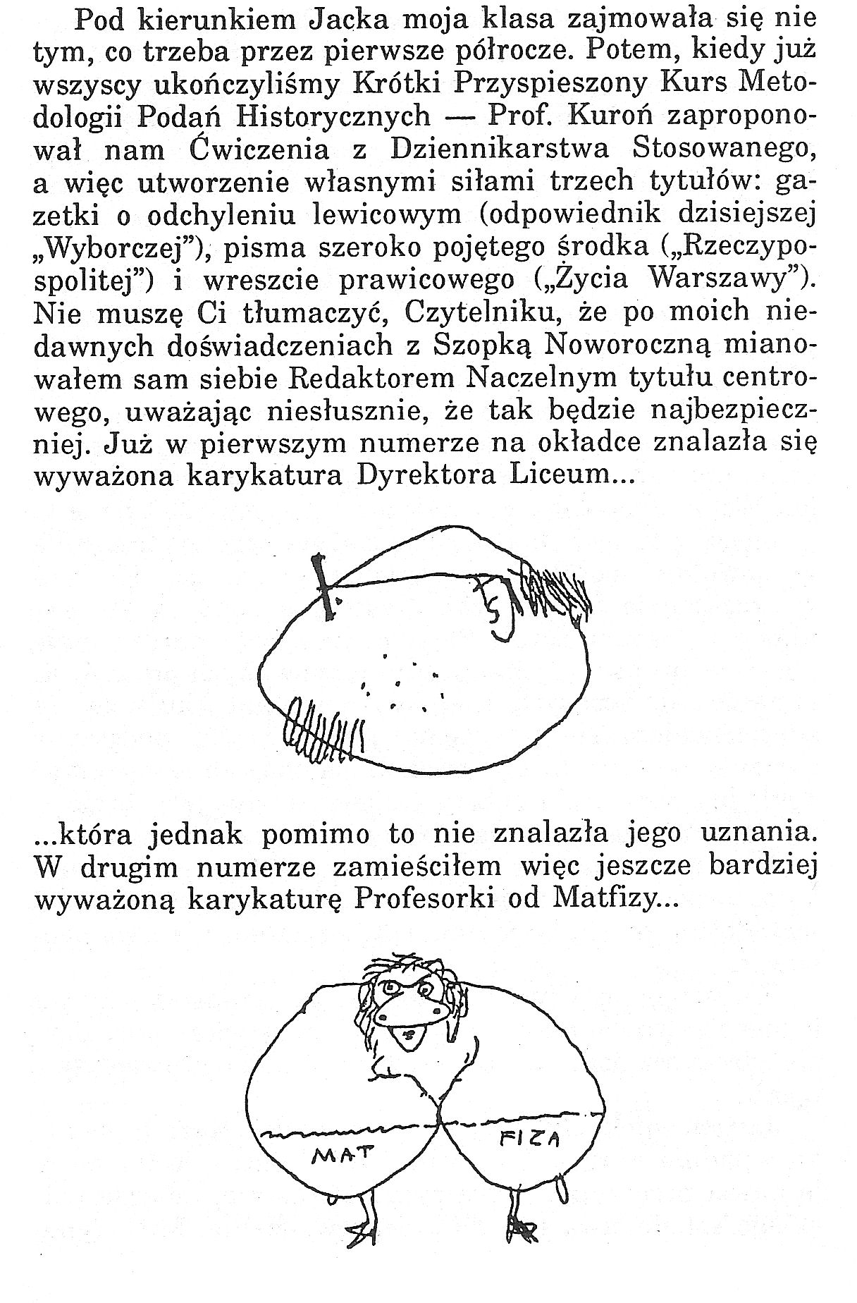 Karykatury licealne